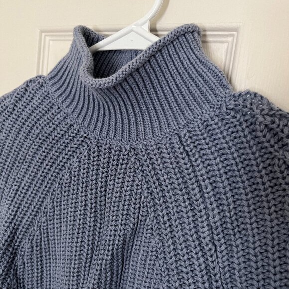 J. Crew Relaxed Rollneck Sweater Blue - EUC - Picture 6 of 12